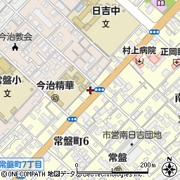 愛媛県今治市常盤町6丁目8-2周辺の地図