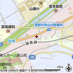 徳島県吉野川市山川町祇園6周辺の地図