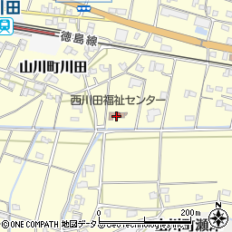 西川田福祉センター周辺の地図