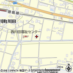 徳島県吉野川市山川町川田495周辺の地図