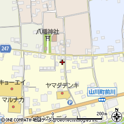 徳島県吉野川市山川町前川89周辺の地図