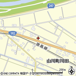 徳島県吉野川市山川町川田922周辺の地図