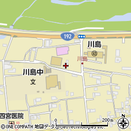 川島浄水場周辺の地図