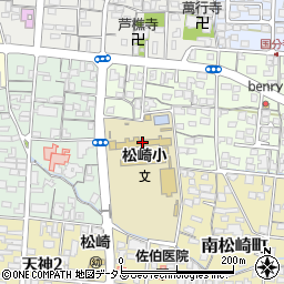 防府市立　松崎小学校第一留守家庭児童学級周辺の地図