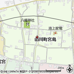 徳島県吉野川市山川町宮島周辺の地図