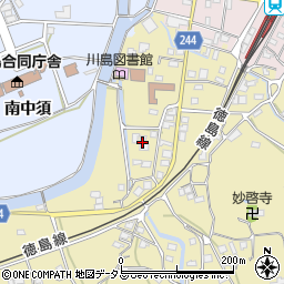 徳島県吉野川市川島町桑村870周辺の地図