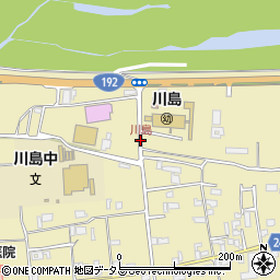 川島庁舎前周辺の地図