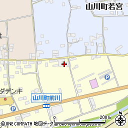 徳島県吉野川市山川町前川52周辺の地図