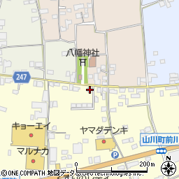 徳島県吉野川市山川町前川91周辺の地図