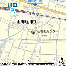 徳島県吉野川市山川町川田270周辺の地図