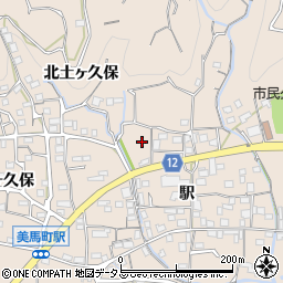 徳島県美馬市美馬町駅81周辺の地図