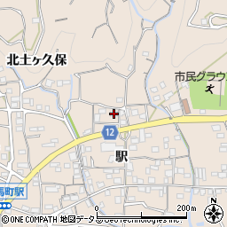徳島県美馬市美馬町駅76周辺の地図