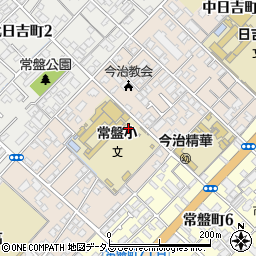 愛媛県今治市中日吉町周辺の地図