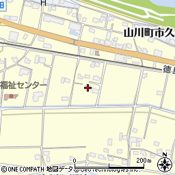 徳島県吉野川市山川町川田606周辺の地図
