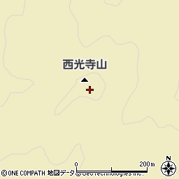 西光寺山周辺の地図