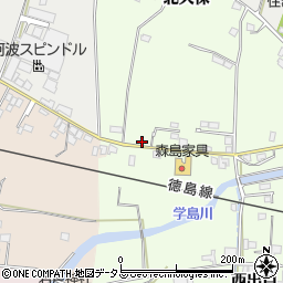 徳島県吉野川市川島町学北久保75-1周辺の地図