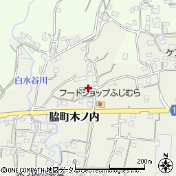 徳島県美馬市脇町木ノ内周辺の地図