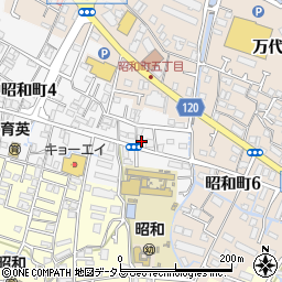 徳島新聞　徳島新聞販売店昭和南専売所周辺の地図
