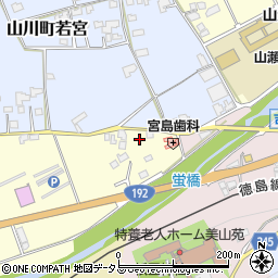 徳島県吉野川市山川町前川14周辺の地図