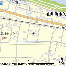 徳島県吉野川市山川町川田627周辺の地図