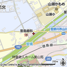 徳島県吉野川市山川町祇園1-5周辺の地図