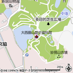 大西藤山歴史資料館周辺の地図