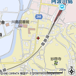 徳島県吉野川市川島町桑村867周辺の地図