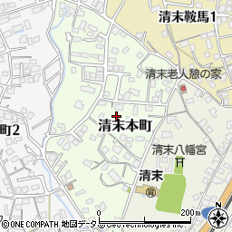 山口県下関市清末本町周辺の地図