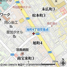 ａｕショップ今治旭町周辺の地図