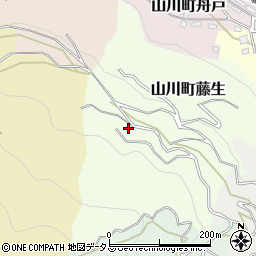 徳島県吉野川市山川町藤生周辺の地図