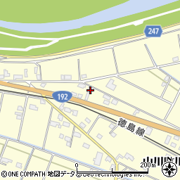 徳島県吉野川市山川町川田865-1周辺の地図