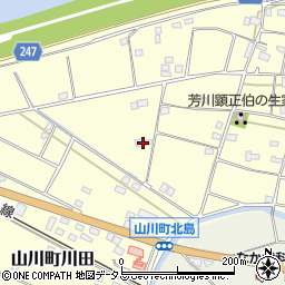 徳島県吉野川市山川町川田1118周辺の地図