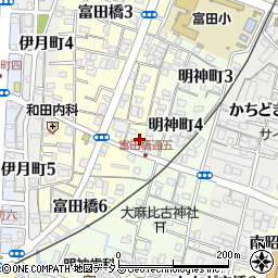 徳島県徳島市富田橋4丁目26周辺の地図