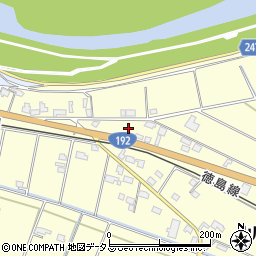 徳島県吉野川市山川町川田850周辺の地図