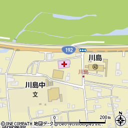 吉野川市川島体育館周辺の地図