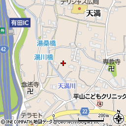 和歌山県有田郡有田川町天満317周辺の地図