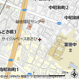 サーパス中昭和町周辺の地図