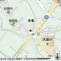 山口県防府市台道市東周辺の地図