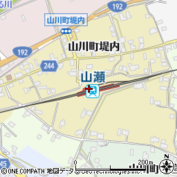 山瀬駅周辺の地図