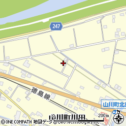 徳島県吉野川市山川町川田965周辺の地図
