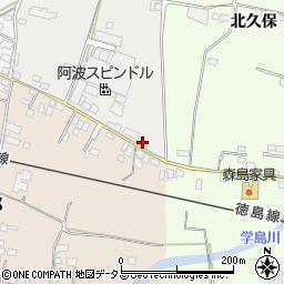 徳島県吉野川市山川町天神202周辺の地図
