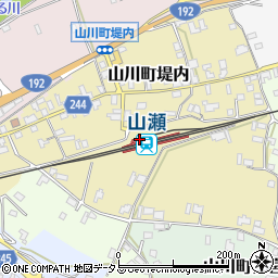 徳島県吉野川市山川町西久保周辺の地図