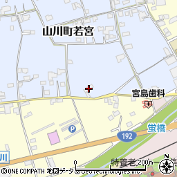 徳島県吉野川市山川町若宮88周辺の地図