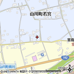 徳島県吉野川市山川町若宮70周辺の地図