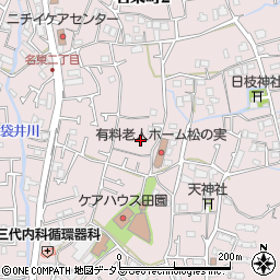 徳島県徳島市名東町周辺の地図
