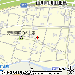 徳島県吉野川市山川町川田1232周辺の地図