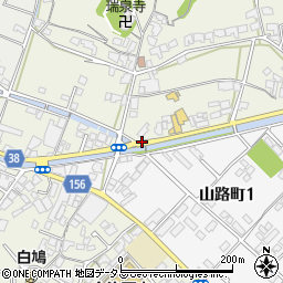 山路周辺の地図