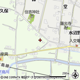 徳島県吉野川市川島町学北久保5周辺の地図