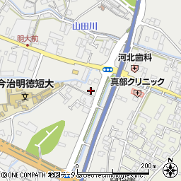 愛媛県今治市矢田663周辺の地図