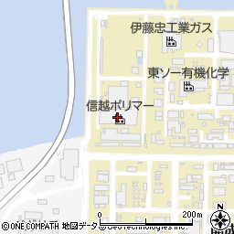 三浦運輸株式会社　信越ポリマー内事務所周辺の地図